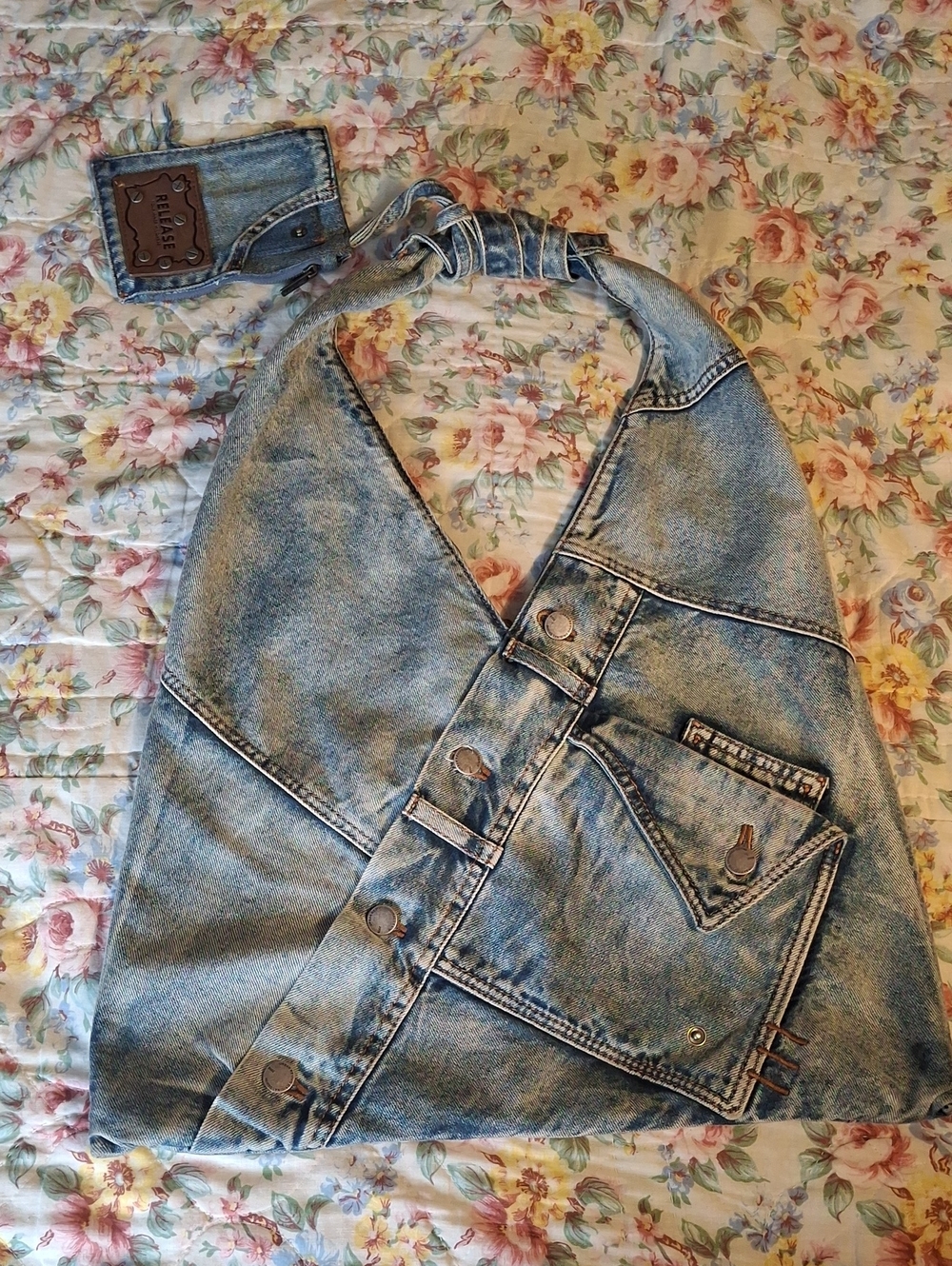 Urban Revivo Denim Shoulder Bag